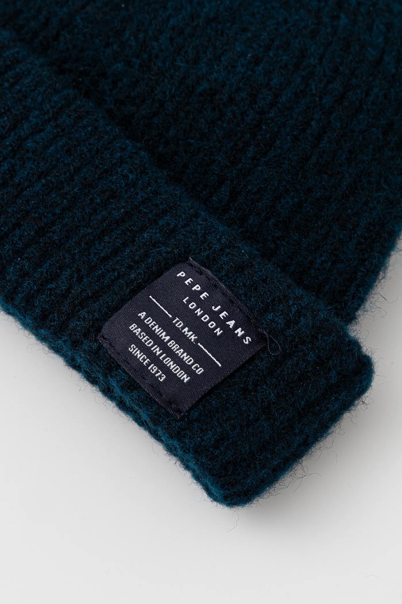 Αξεσουάρ Σκουφί από μείγμα μαλλιού Pepe Jeans PM0400012 σκούρο μπλε