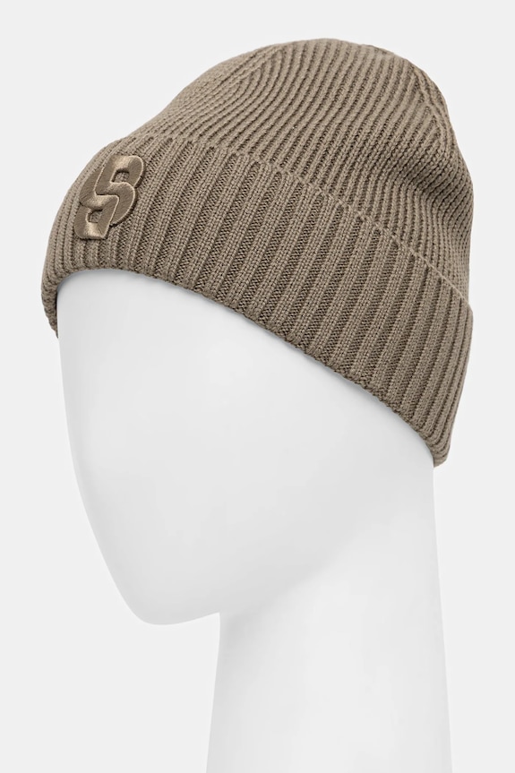 BOSS czapka z wełną Edo_Hat 50522444 zielony AW25