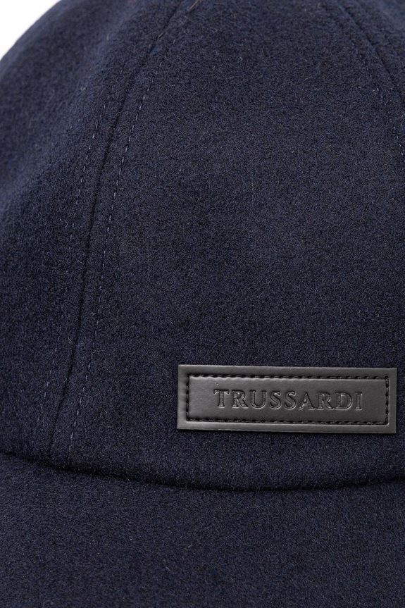 Trussardi cappello da baseball con lana E001C000007N blu navy AW25