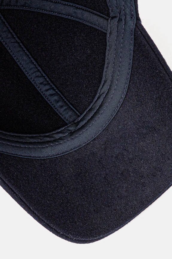 Trussardi cappello da baseball con lana blu navy E001C000007N