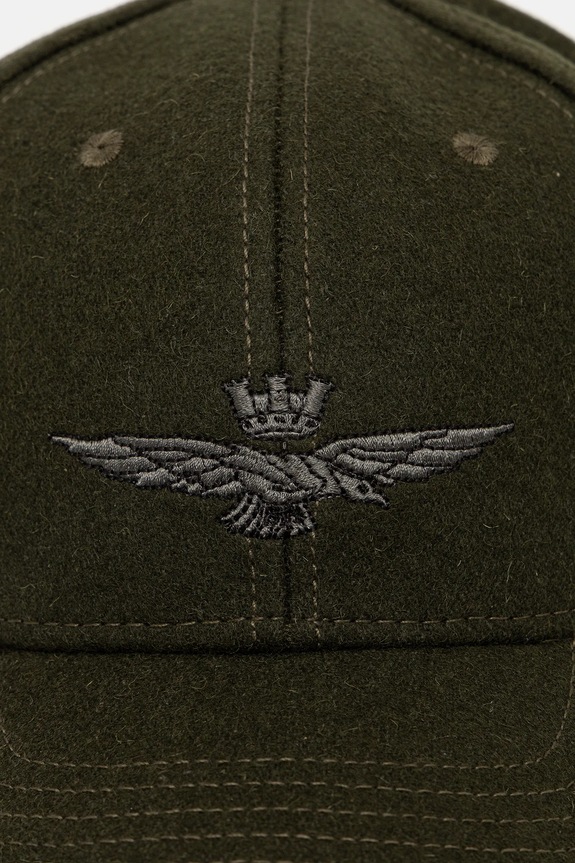 Kapa s dodatkom vune Aeronautica Militare HA1085UCT02333 zelena AW25