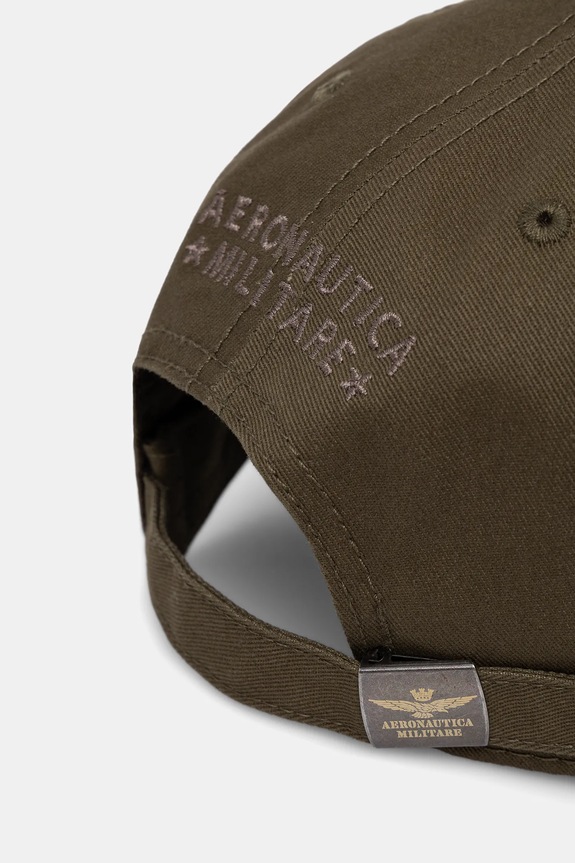 Αξεσουάρ Βαμβακερό καπέλο του μπέιζμπολ Aeronautica Militare HA1100UCT02848 πράσινο