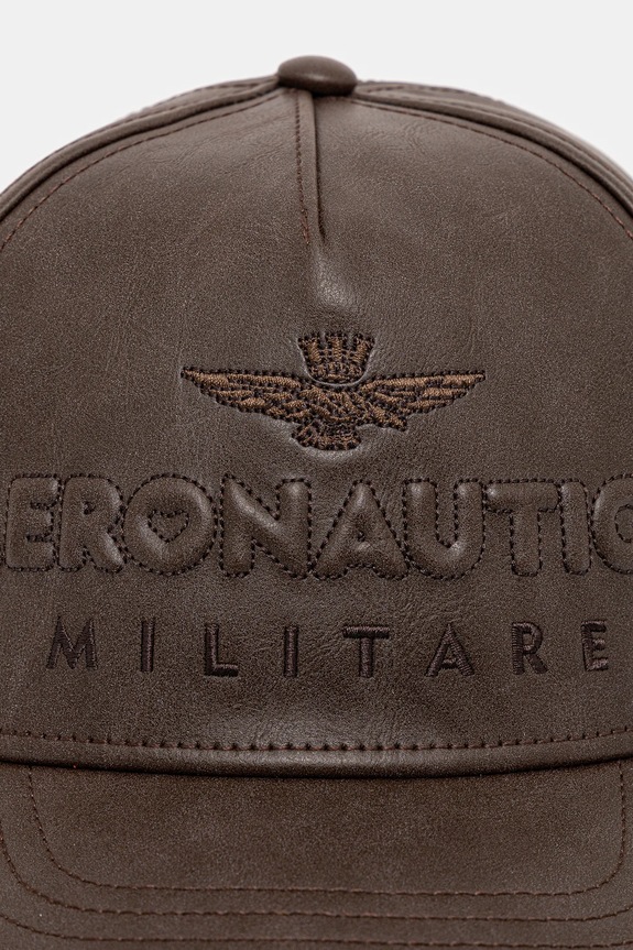 Καπέλο Aeronautica Militare HA1191DCT03415 καφέ AW25