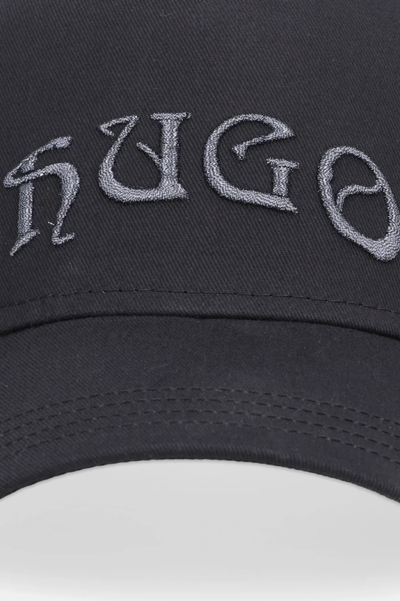HUGO șapcă de baseball din bumbac Jude-GL 50550608 negru AW25