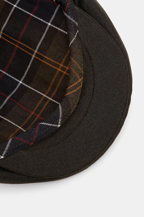 Dodaci Barbour kapa s ravnim šiltom za muškarce pamučna MHA0003 zelena