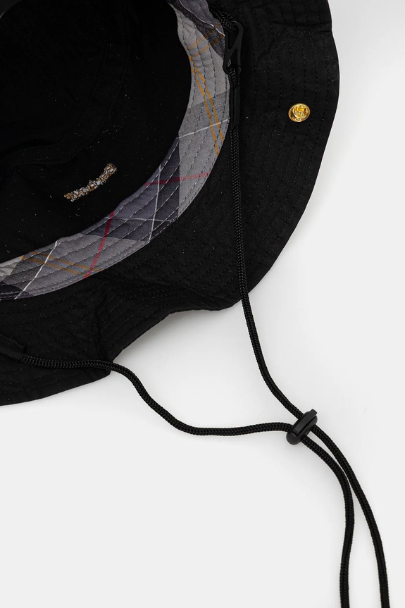 Шляпа из хлопка Barbour Transport Fisherman чёрный MHA0908