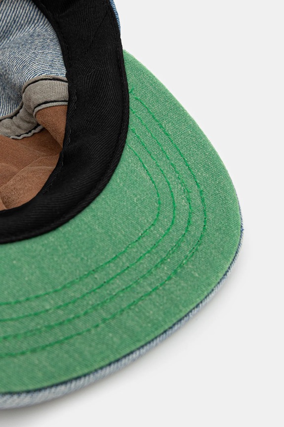 RHUDE czapka z daszkiem jeansowa niebieski RHPF25HA01741