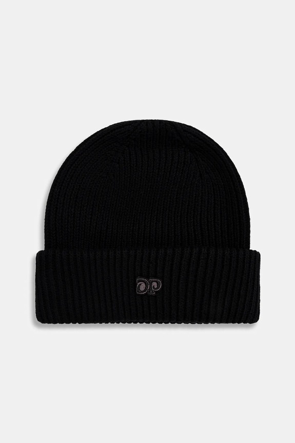 Хлопковая шапка Daily Paper Knitted Beanie гладкий чёрный 2521089