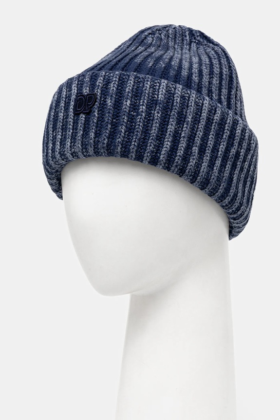 Daily Paper czapka bawełniana Knitted Washed Beanie 2521088 niebieski AW25