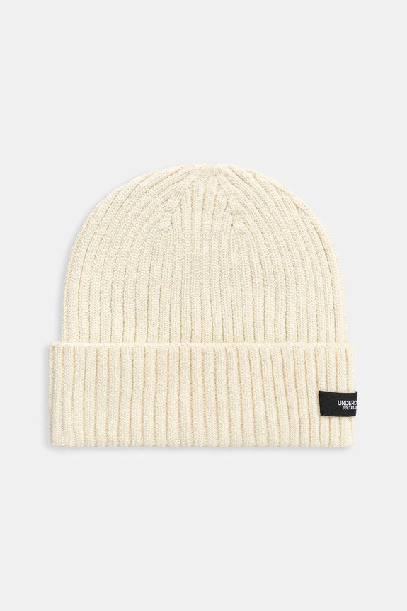 Шапка с вълна Undercover Beanie щампа бежов UC2E4H02