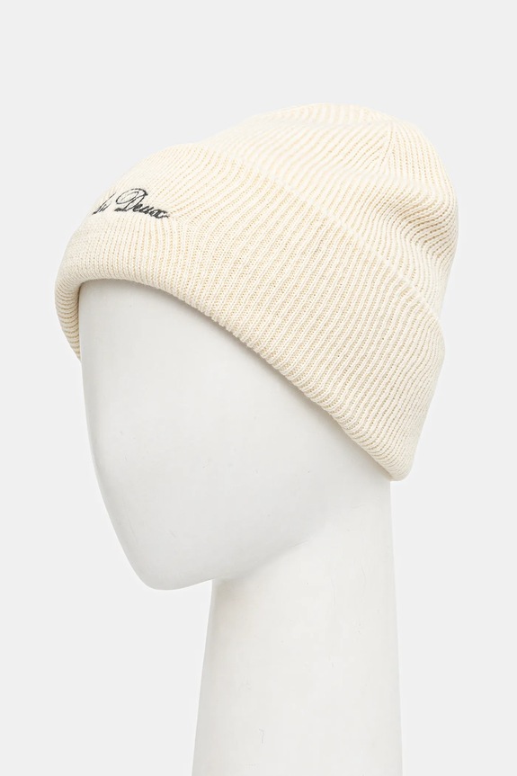 Les Deux czapka wełniana Wayne 1000673 beżowy AW25