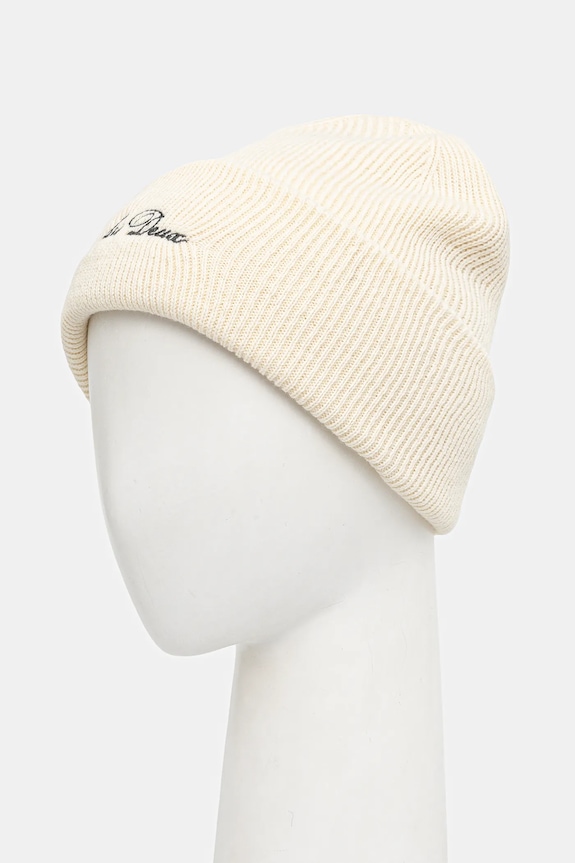 Les Deux czapka wełniana Wayne 1000673 beżowy AW25
