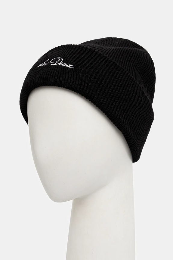 Les Deux czapka wełniana Wayne 1000673 czarny AW25