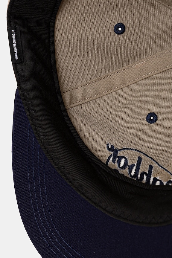 NEIGHBORHOOD czapka z daszkiem BICOLOR DAD CAP granatowy 252HCNH.HT04