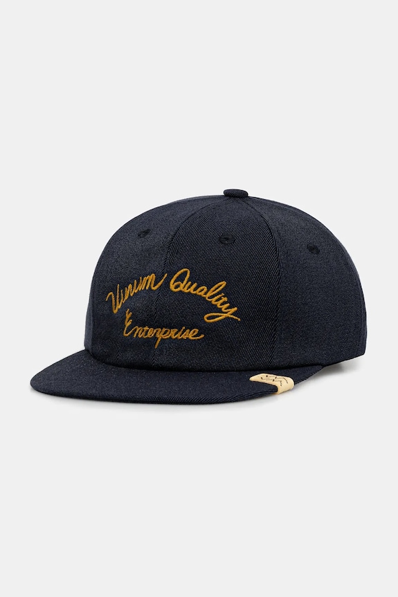Visvim șapcă de baseball din amestec de lână EXCELSIOR II cu adaos de lână bleumarin 125203003011