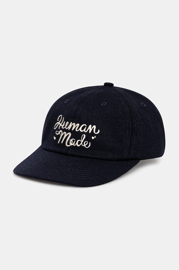 Шапка с добавлением шерсти Human Made 6PANEL WOOL с примесью шерсти тёмно-синий HM30GD052
