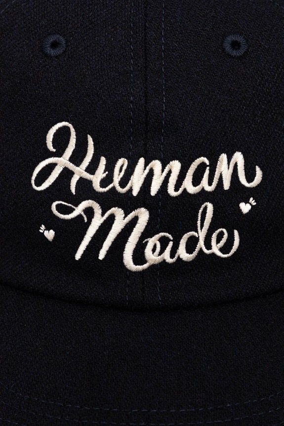 Шапка с добавлением шерсти Human Made 6PANEL WOOL HM30GD052 тёмно-синий AW25