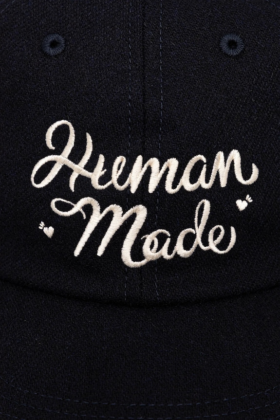 Шапка с добавлением шерсти Human Made 6PANEL WOOL HM30GD052 тёмно-синий AW25