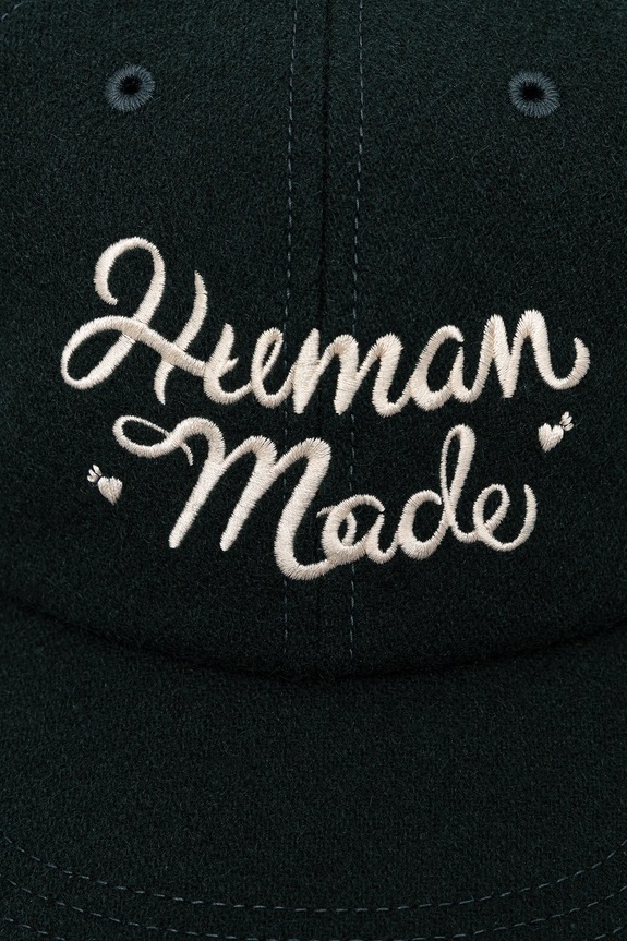 Human Made czapka z dodatkiem wełny 6PANEL WOOL HM30GD052 zielony AW25