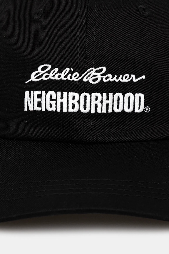 Pamučna kapa NEIGHBORHOOD X EDDIE BAUER DAD 252ZMEBN.HT03 crna AW25