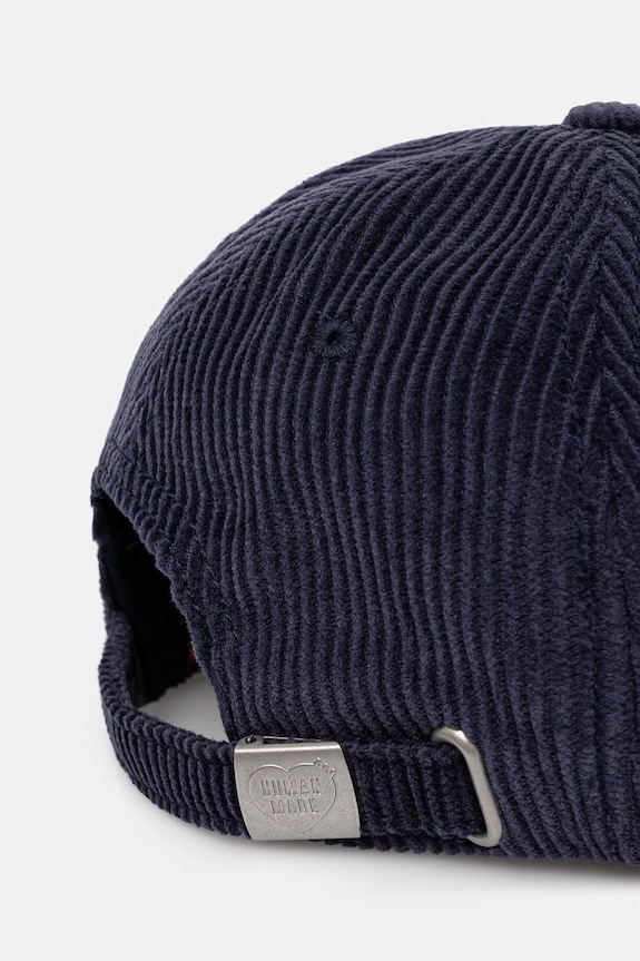 Akcesoria Human Made czapka z daszkiem bawełniana 6PANEL CORDUROY HM30GD071 granatowy