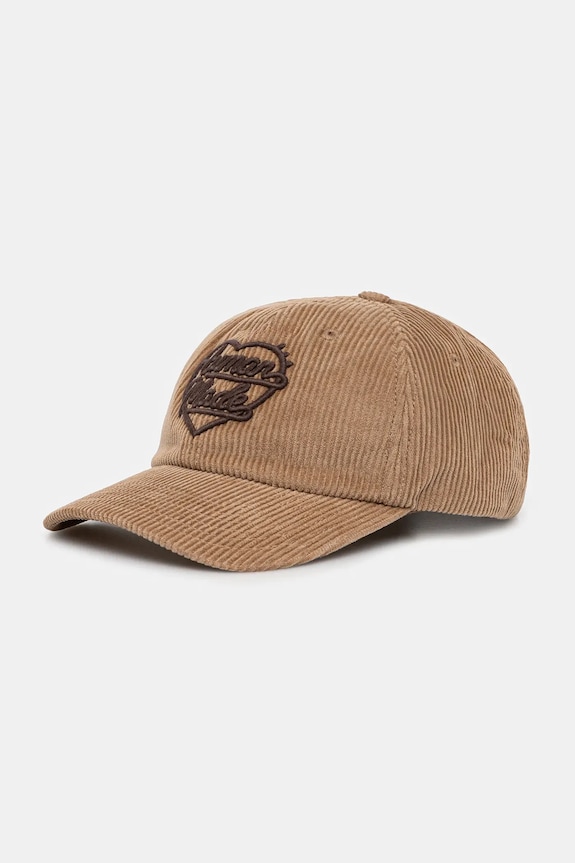 Human Made czapka z daszkiem bawełniana 6PANEL CORDUROY bawełna beżowy HM30GD071