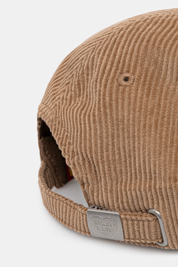 Akcesoria Human Made czapka z daszkiem bawełniana 6PANEL CORDUROY HM30GD071 beżowy