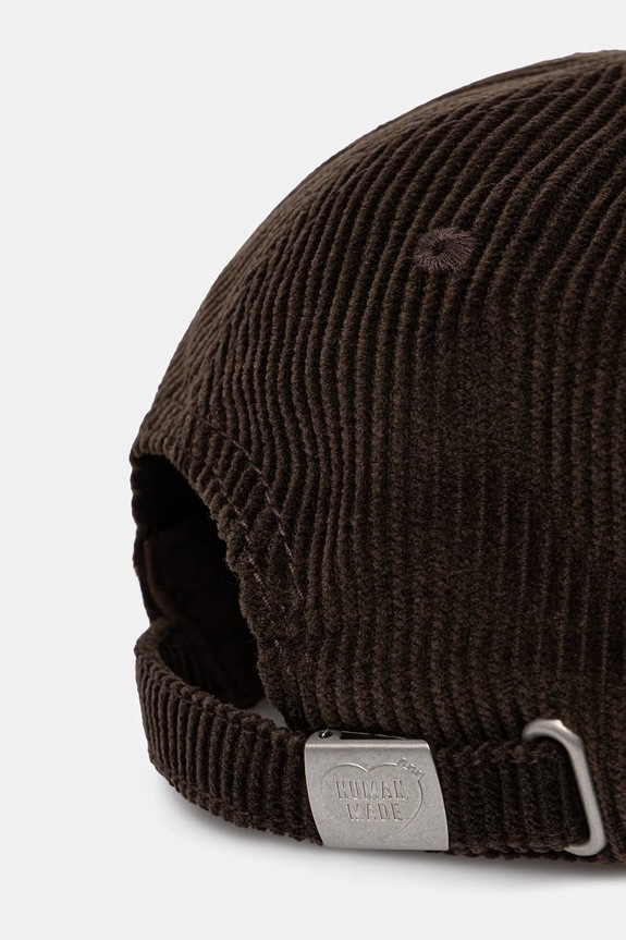 Akcesoria Human Made czapka z daszkiem bawełniana 6PANEL CORDUROY HM30GD071 brązowy