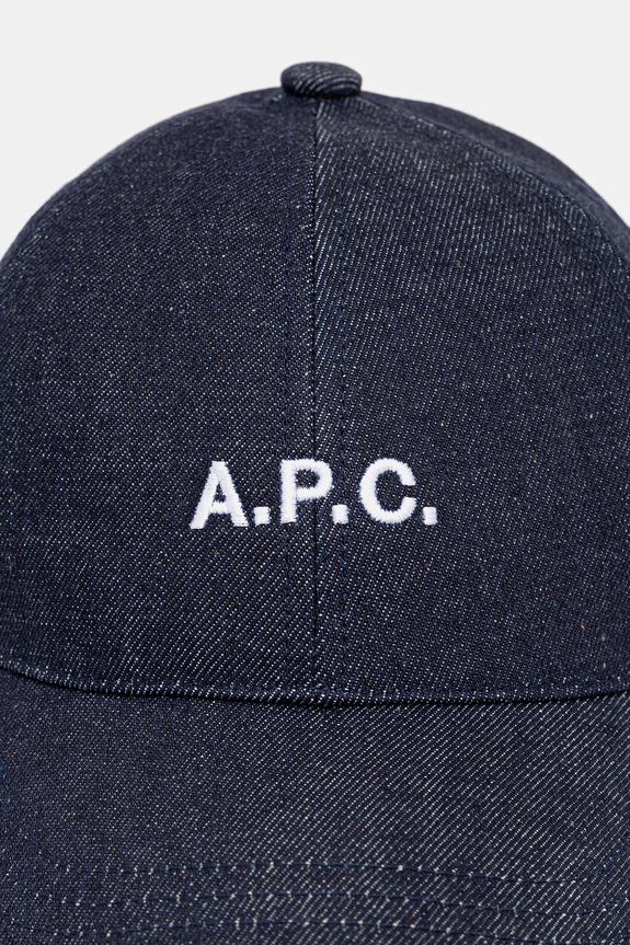Šiltovka A.P.C. casquette charlie COHIZ.M24069 tmavomodrá SS26