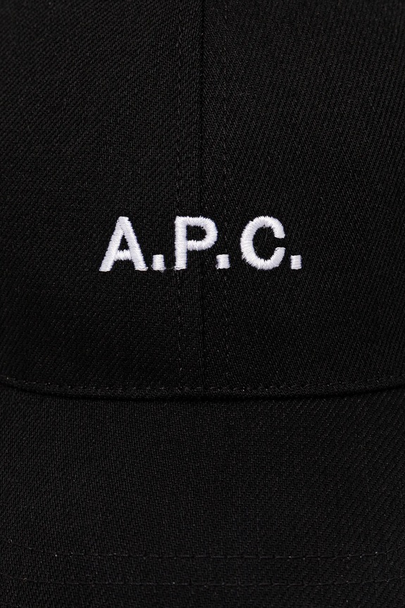 A.P.C. czapka z daszkiem casquette charlie COZZS.M24069 czarny AW25