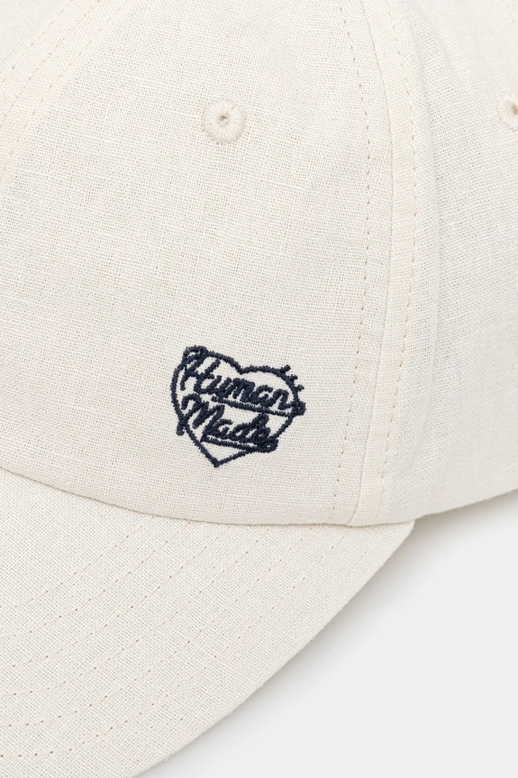 Lněná kšiltovka Human Made HM29GD046 béžová AW25
