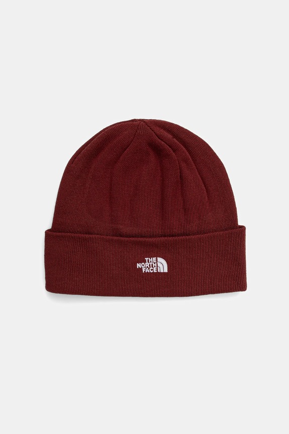 The North Face berretto Norm Beanie a maglia fine granata NF0A5FW10VO1