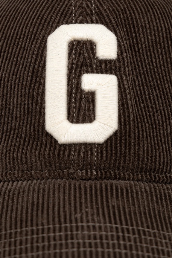Gant cappello con visiera in velluto a coste verde 9900280