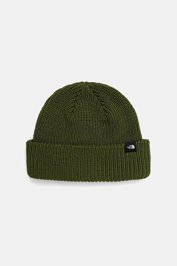 The North Face berretto Fisherman Beanie semplice verde NF0A55JGBRI1