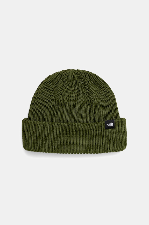 The North Face berretto Fisherman Beanie semplice verde NF0A55JGBRI1