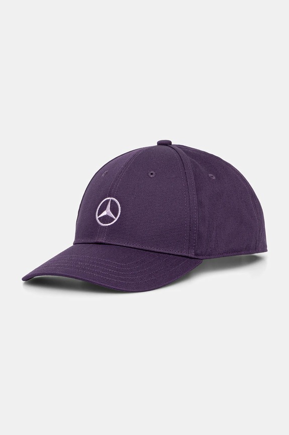 Βαμβακερό καπέλο του μπέιζμπολ adidas x Mercedes απλικέ μωβ JZ2547