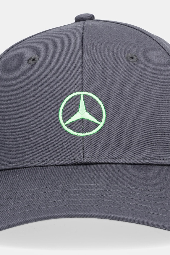 Pamučna kapa sa šiltom adidas x Mercedes JZ2548 siva AW25