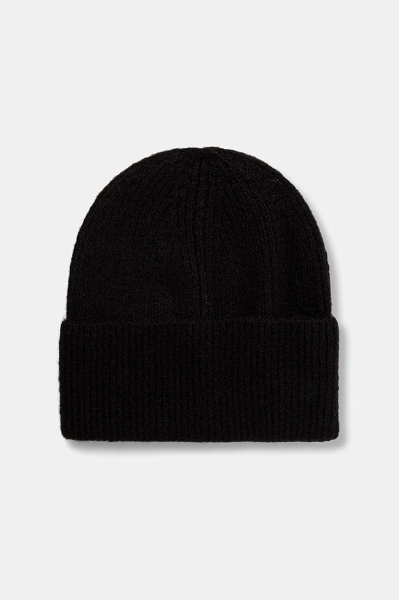 Jack Wolfskin czapka z domieszką wełny FUZZY z domieszką wełny czarny A65238