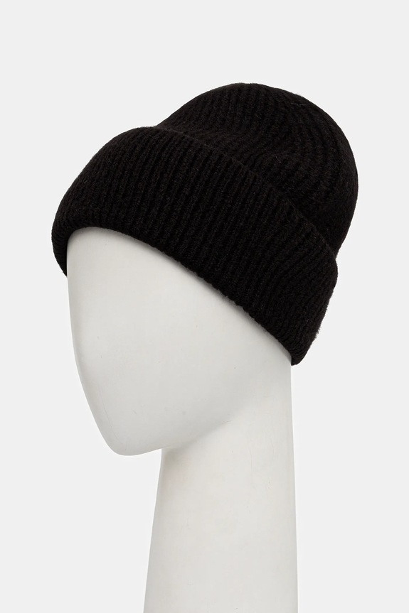Jack Wolfskin czapka z domieszką wełny FUZZY A65238 czarny AW25