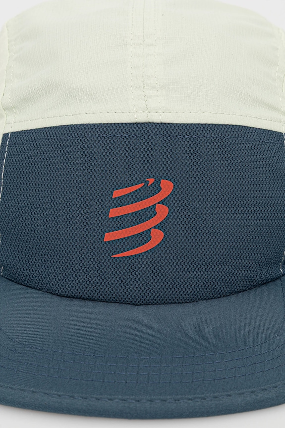 Akcesoria Compressport czapka z daszkiem 5 Panel Light XHWU792 turkusowy