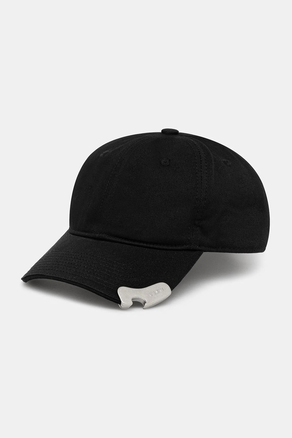 Хлопковая кепка VETEMENTS Bottle-Opener хлопок чёрный UH76CA550B