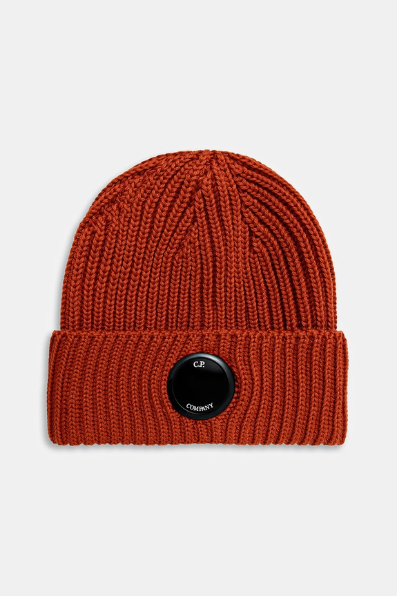 Vunena kapa C.P. Company bez uzorka narančasta 19CMAC739A005509A