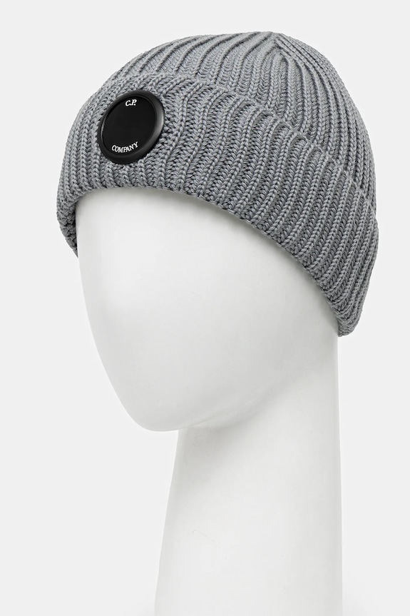C.P. Company berretto in lana 19CMAC739A005509A grigio AW25