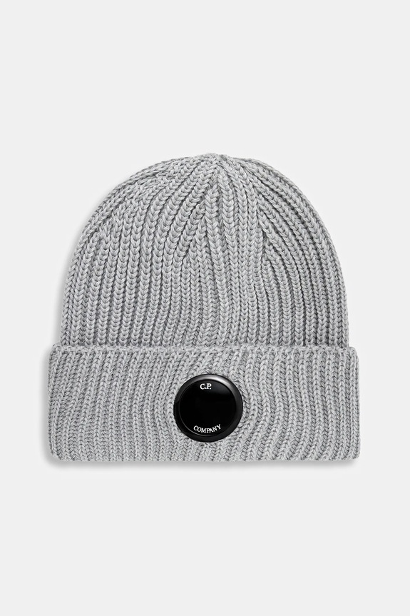C.P. Company berretto in lana applique grigio RFCMAC739A005509A