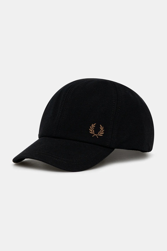 Fred Perry czapka z daszkiem bawełniana gładkie czarny HW6726