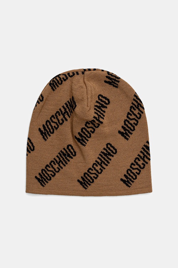 Moschino gyapjú sapka vékony barna M5859.60112