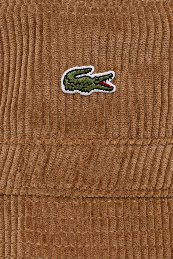 Štruksový klobúk Lacoste hnedá RK2934
