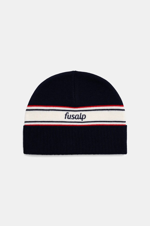 Fusalp pălărie din amestec de lână Retro cu modele bleumarin I3714