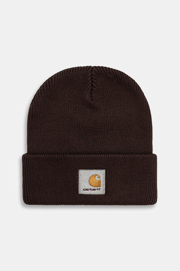 Carhartt WIP berretto in cotone Ohio Beanie applique marrone I035430.33HXX