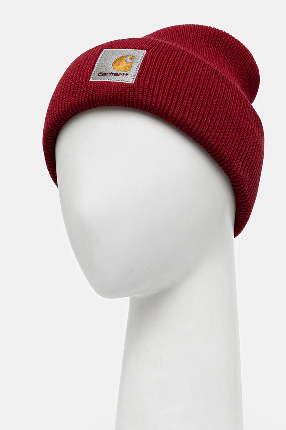 Bavlněná čepice Carhartt WIP Ohio Beanie I035430.H8XX burgundské AW25